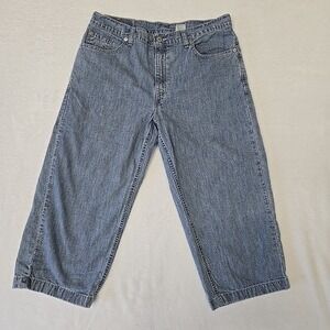 Levi's 577 Culotte Capri Womens 14 (33x22.5) High Rise Wide Leg Crop Jeans VTG